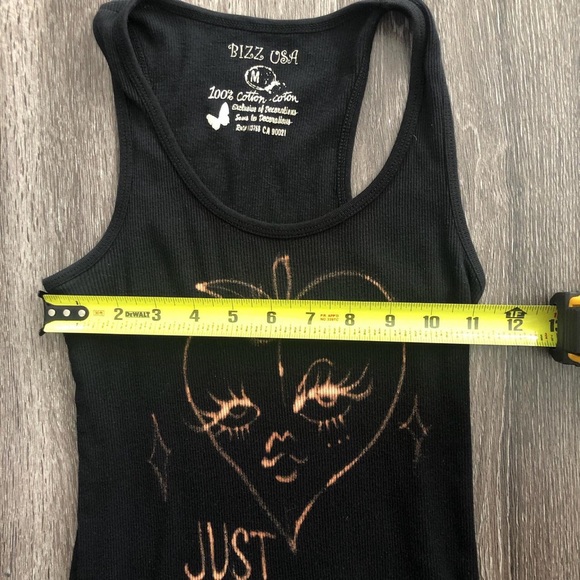 Upcycled Cute bleach painted peach graphic with "Just Peachy" text - Picture 6 of 7